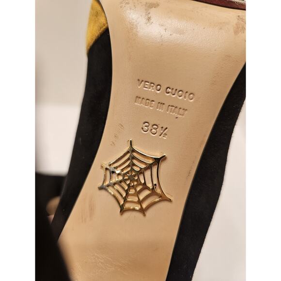 Charlotte Olympia Sleeping Beauty‎ Princess Heels Suede Shoes 38 1/2 (US 8) - Picture 12 of 16